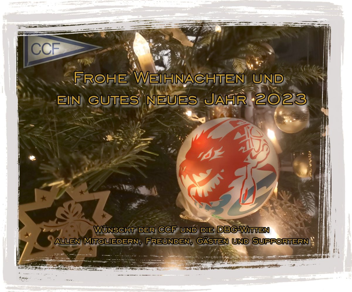 Ein schönes Weihnachtsfest und ein gutes neues Jahr CCF-Witten!