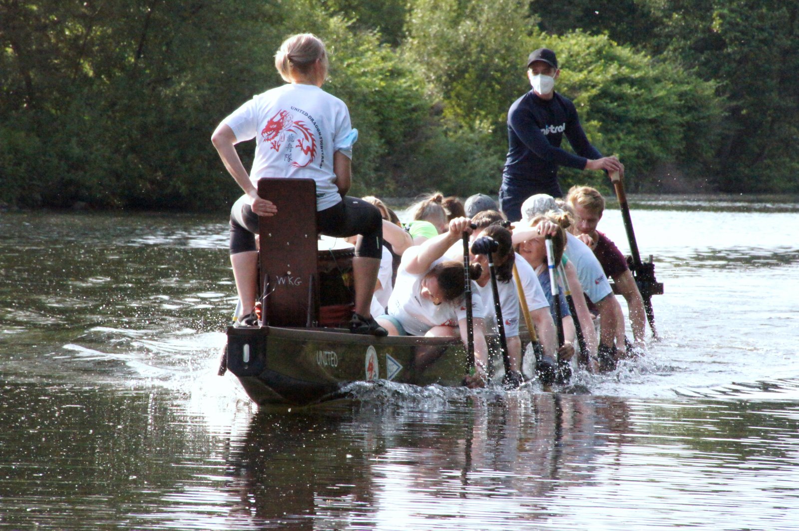 DBG Probetraining im Drachenboot