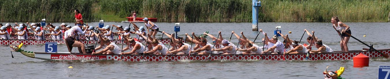 Damenboot auf der 500m Strecke