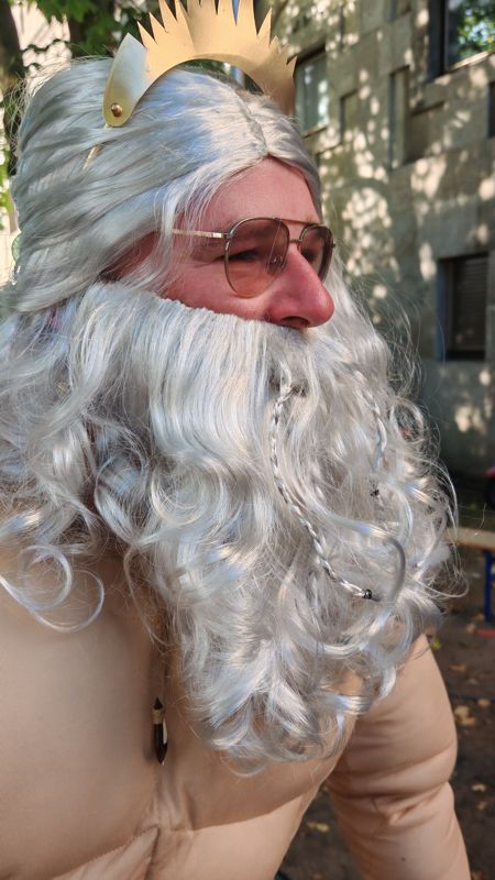 Drachenbootrennen Mülheim - Poseidon der Steuermann vom Team UDF aus Witten 