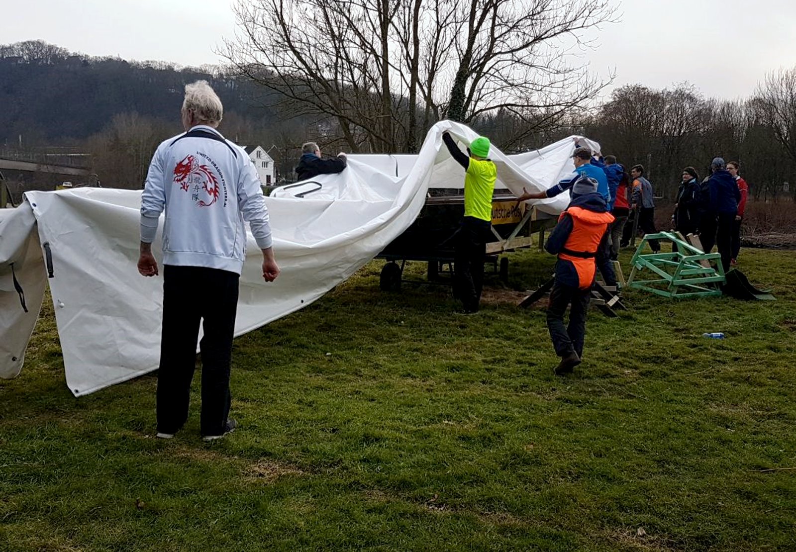CCF Witten Planendach Kanus Drachenboot 