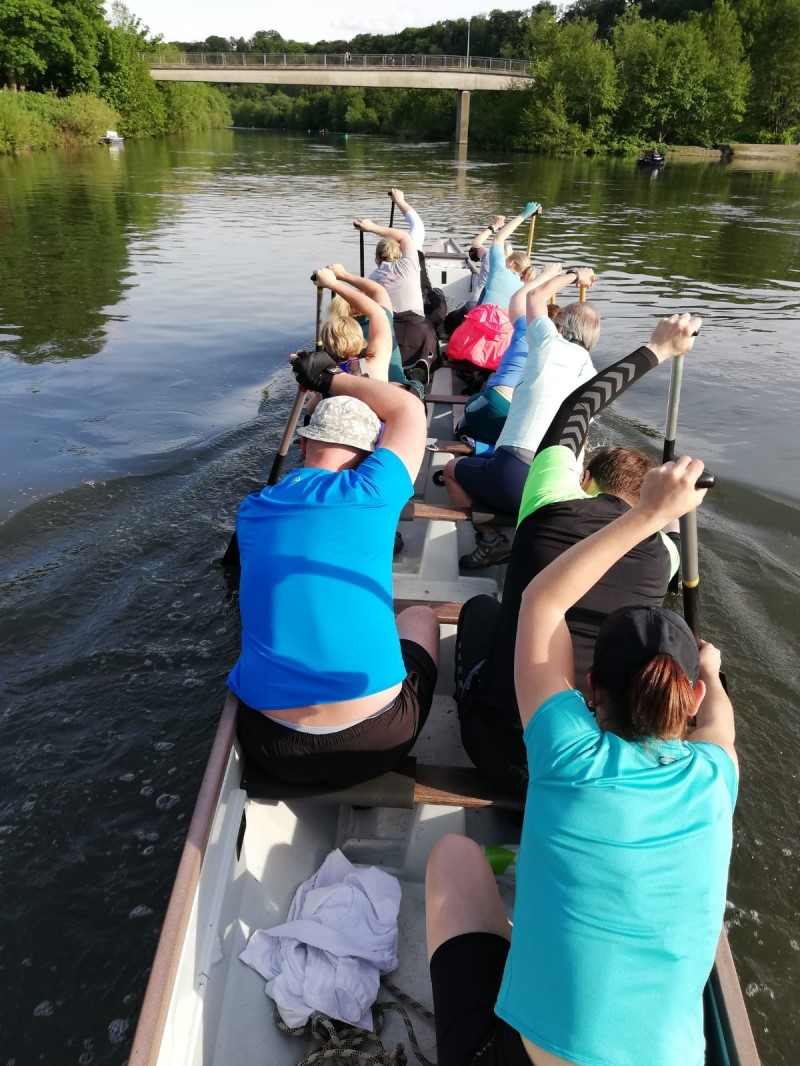 Drachenboottraining der Drachenboot- und Kanusportabteilung Witten